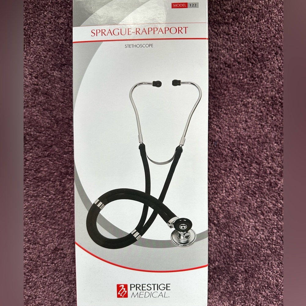 NWOT SPRAGUE-RAPPAPORT STETHOSCOPE by PRESTIGE MEDICAL; Navy Blue